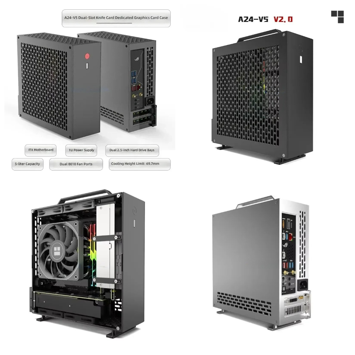 Pc Power Supply - 5 Liter Mini A24-V5 2.0 Dual