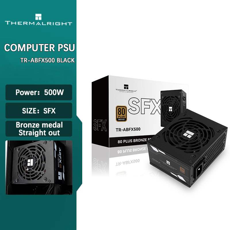 Power Supply 650W - Thermalright TR-ABFX500 Zwart SFX Bronzen Medaille