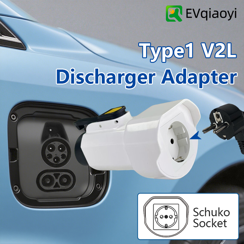 Pc Power Supply - EVqiaoyi Type1 V2L ontladeradapter met EU-aansluiting