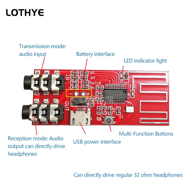 Modular Power Supply - Bluetooth 5.0 Stereo Bluetooth-zender / ontvanger