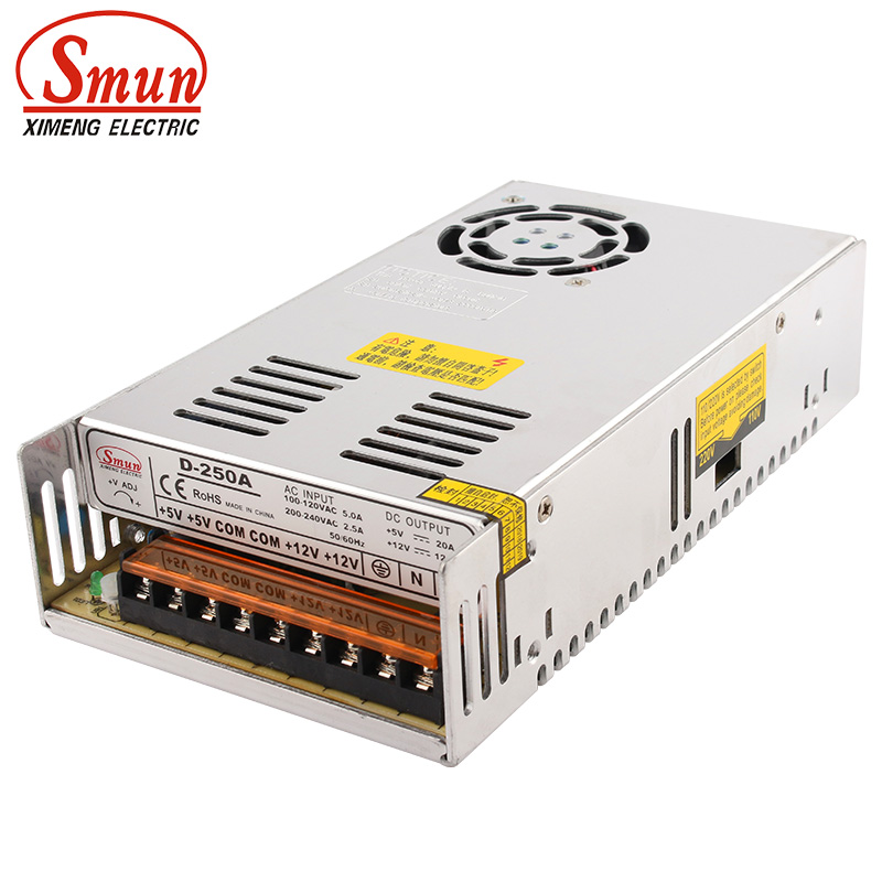 Smun D-250A 250W 5V 12V Dual O - Smps Power Supply recensie en prijs