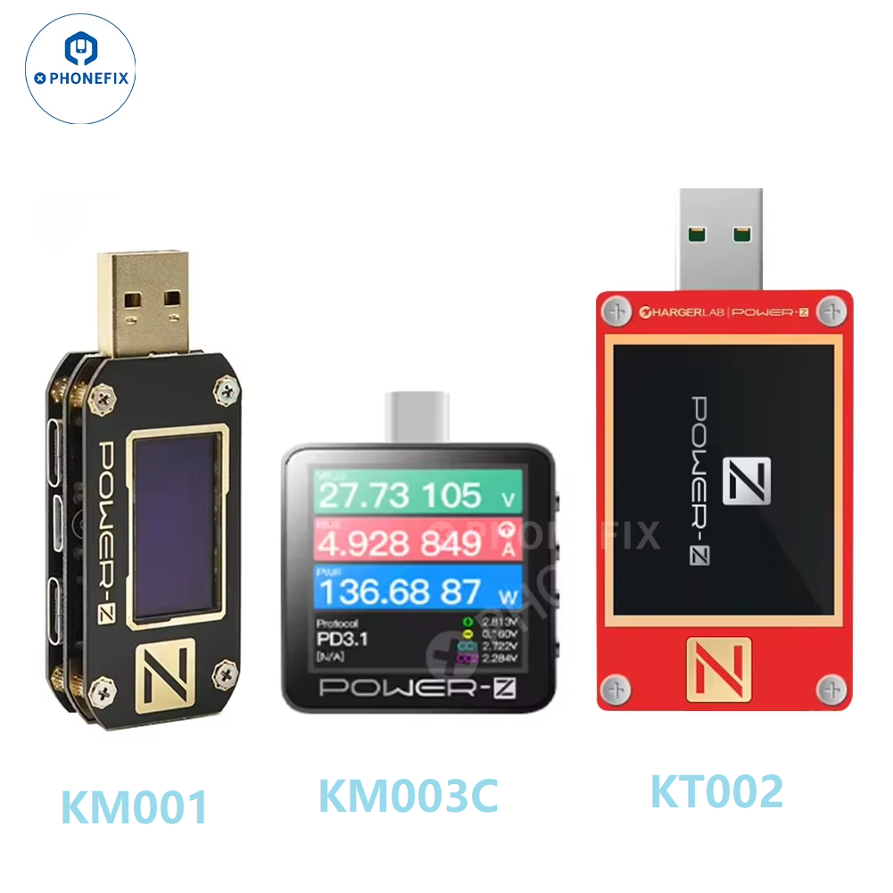 POWER-Z Km003c Kt002 Km001 Typ - Power Supply Tester recensie en prijs