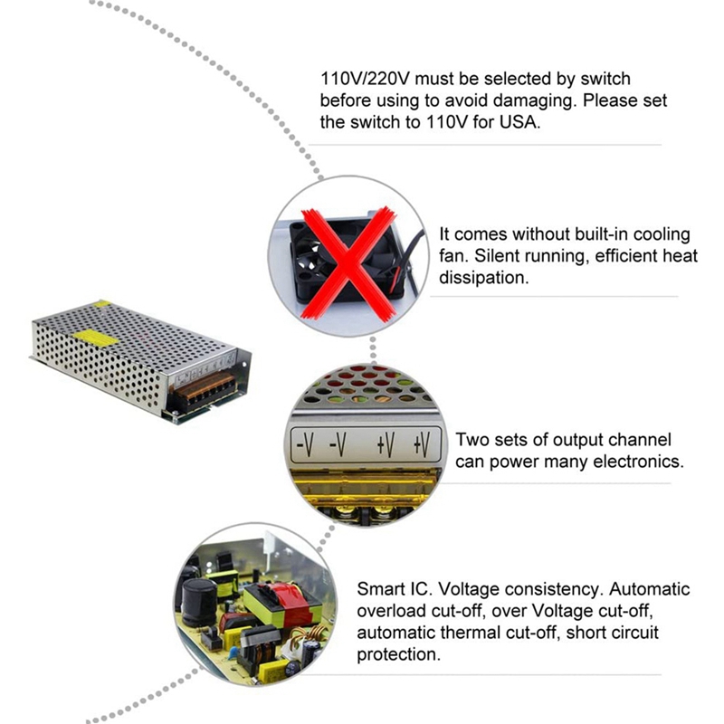 DC 12V 15A 180W Voeding Transf - Ac Power Supply recensie en prijs