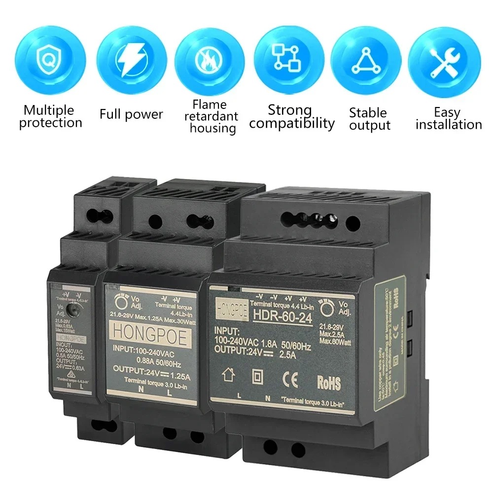 DIN-rail schakelende voeding S - Smps Power Supply recensie en prijs