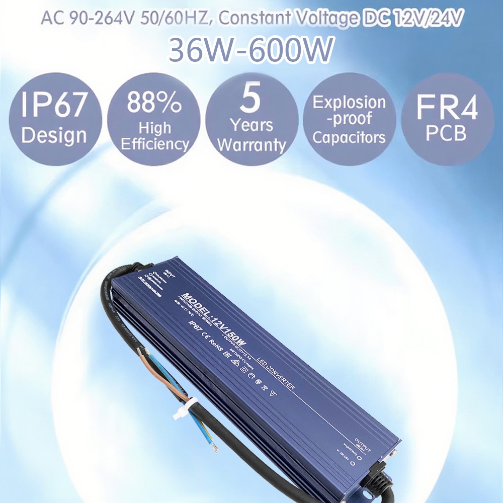 IP67 Waterdichte LED-voeding,  - Power Supply 500W recensie en prijs