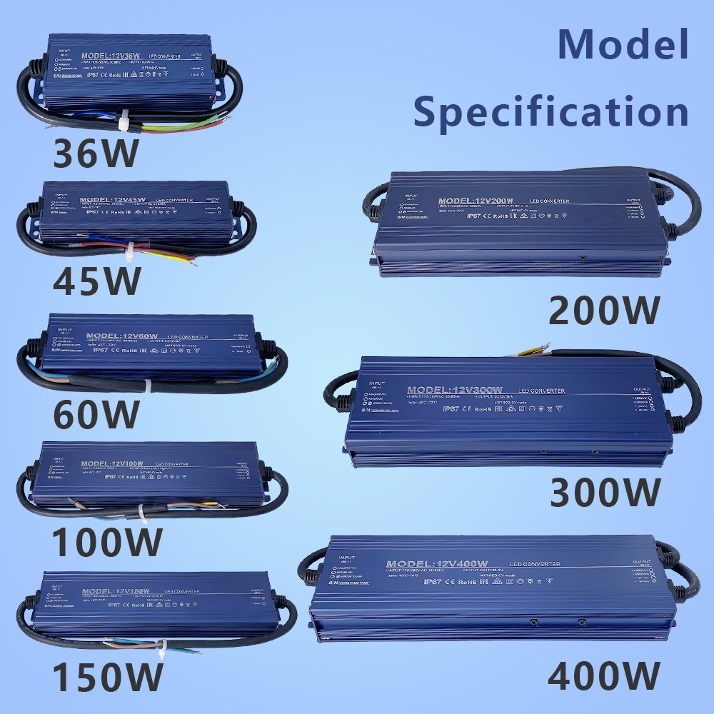 IP67 Waterdichte LED-voeding,  - Power Supply 500W recensie en prijs