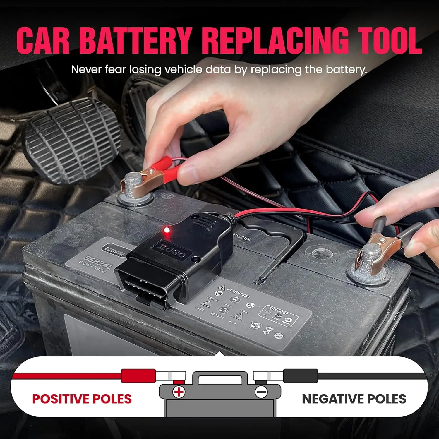 OBD II Auto Memory Saver Kabel - Power Supply Tester recensie en prijs