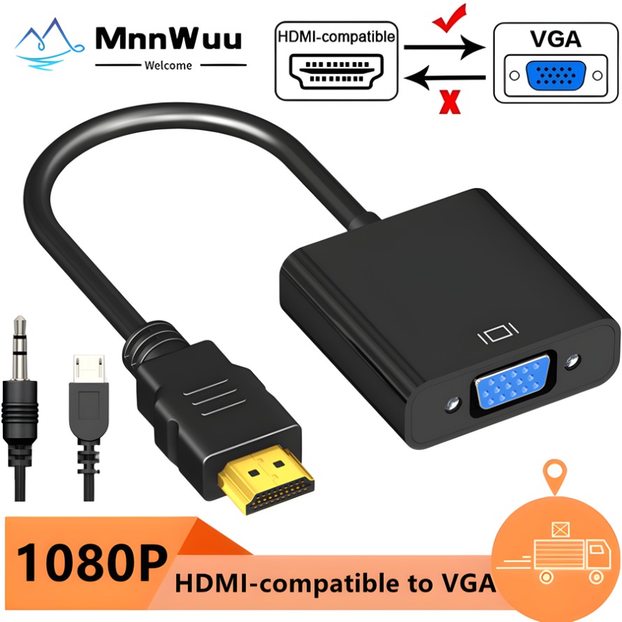 1080P HDMI-compatibel naar VGA - Pc Power Supply recensie en prijs