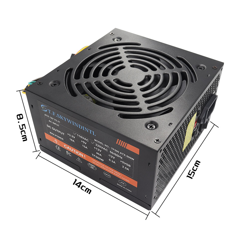 Goedkope 500W Zwarte ATX Deskt - Power Supply 650W recensie en prijs