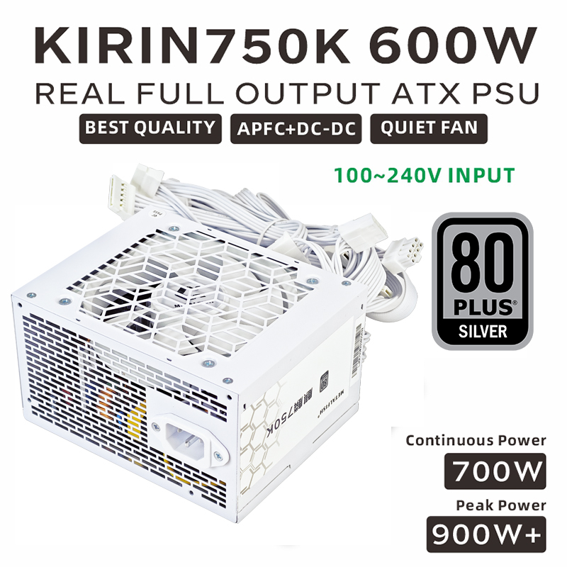 METALFISH KIRIN750K Wit chassi - Power Supply 650W recensie en prijs