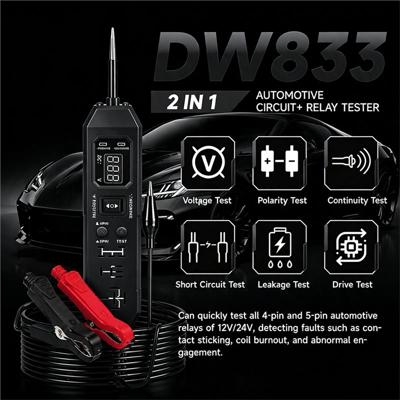 NIEUW-Automobiel Relais Tester - Power Supply Tester recensie en prijs