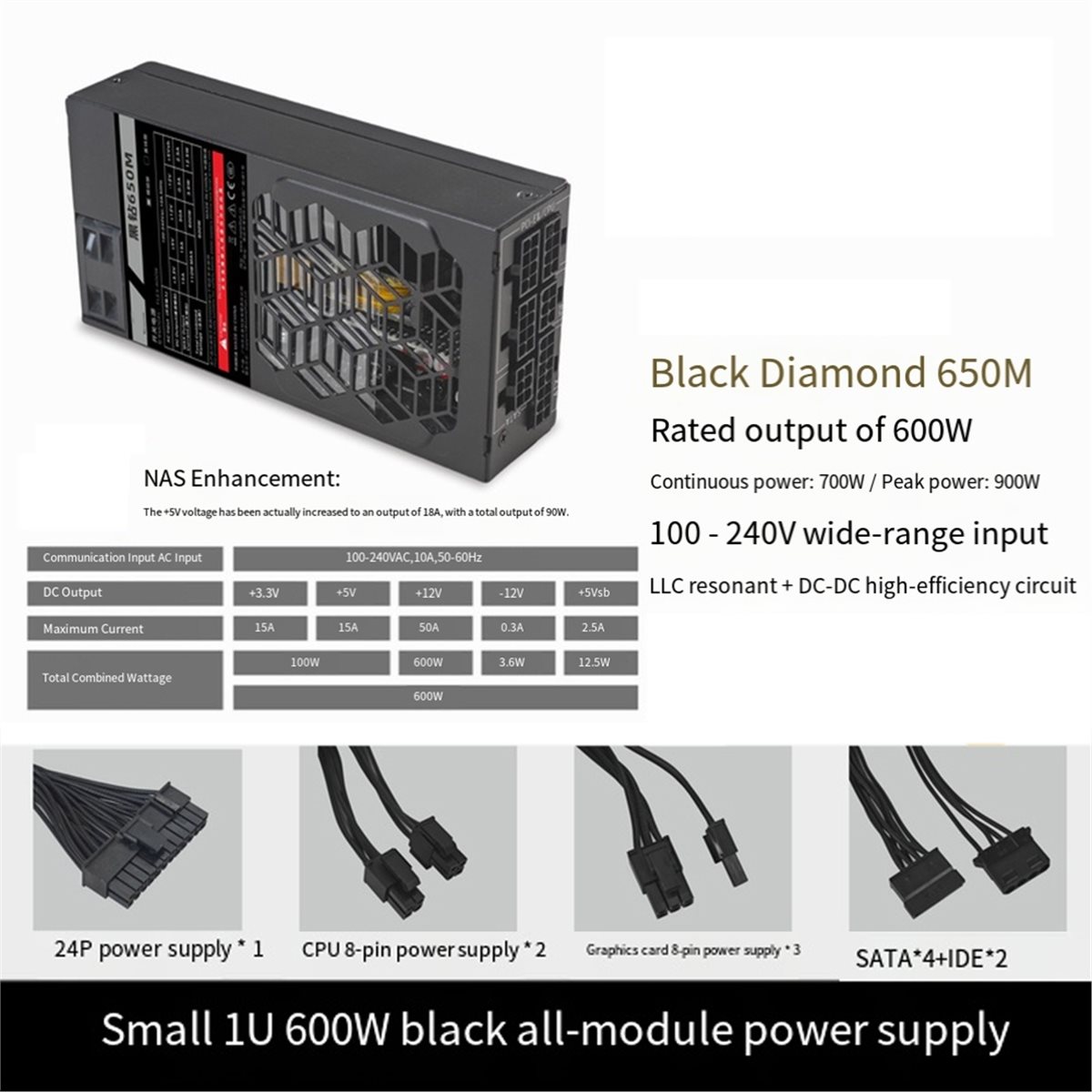 SCLS Flex 600W modulaire voedi - Flex Atx Power Supply 600W 1U recensie en prijs